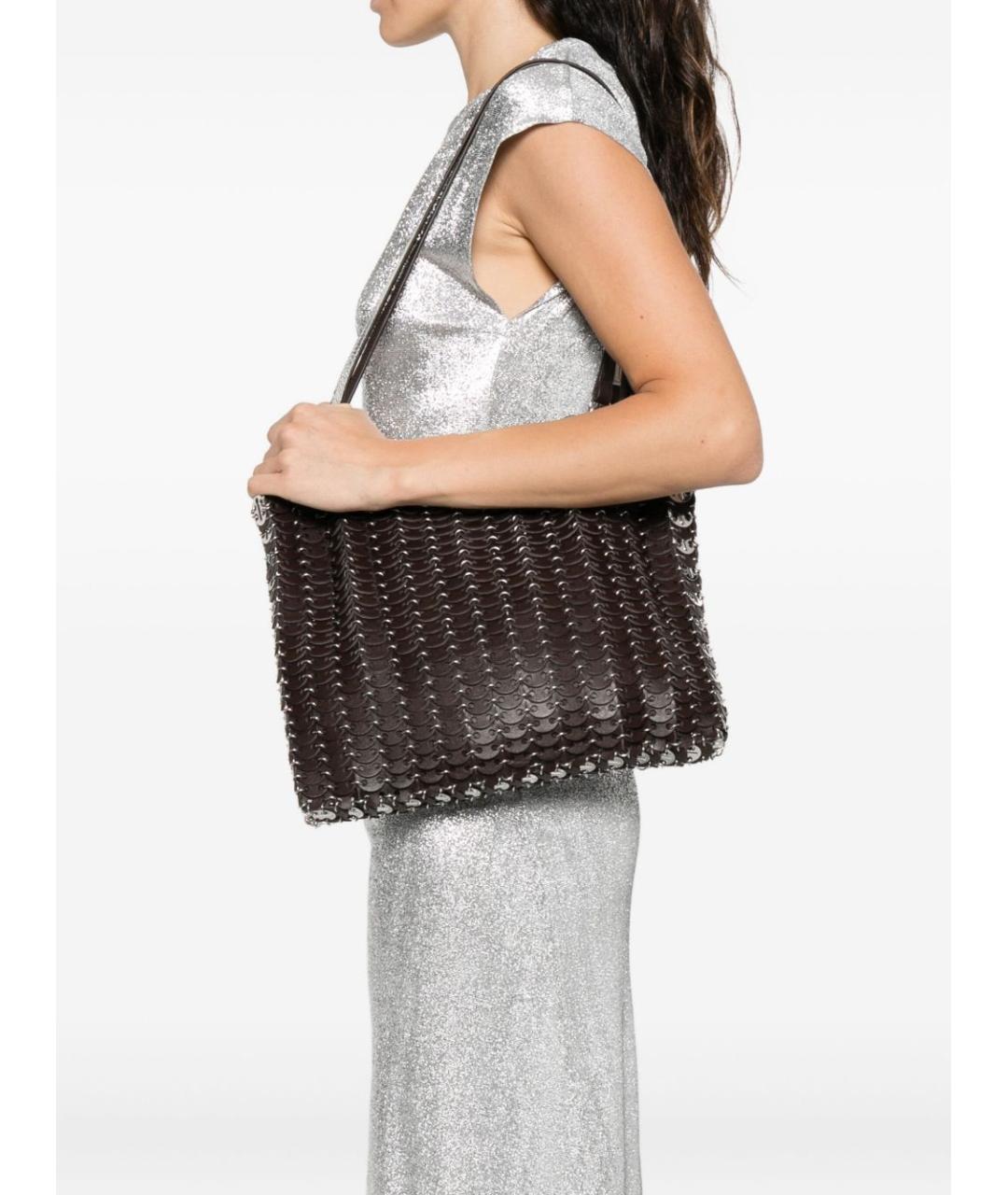 PACO RABANNE Коричневая сумка тоут, фото 2