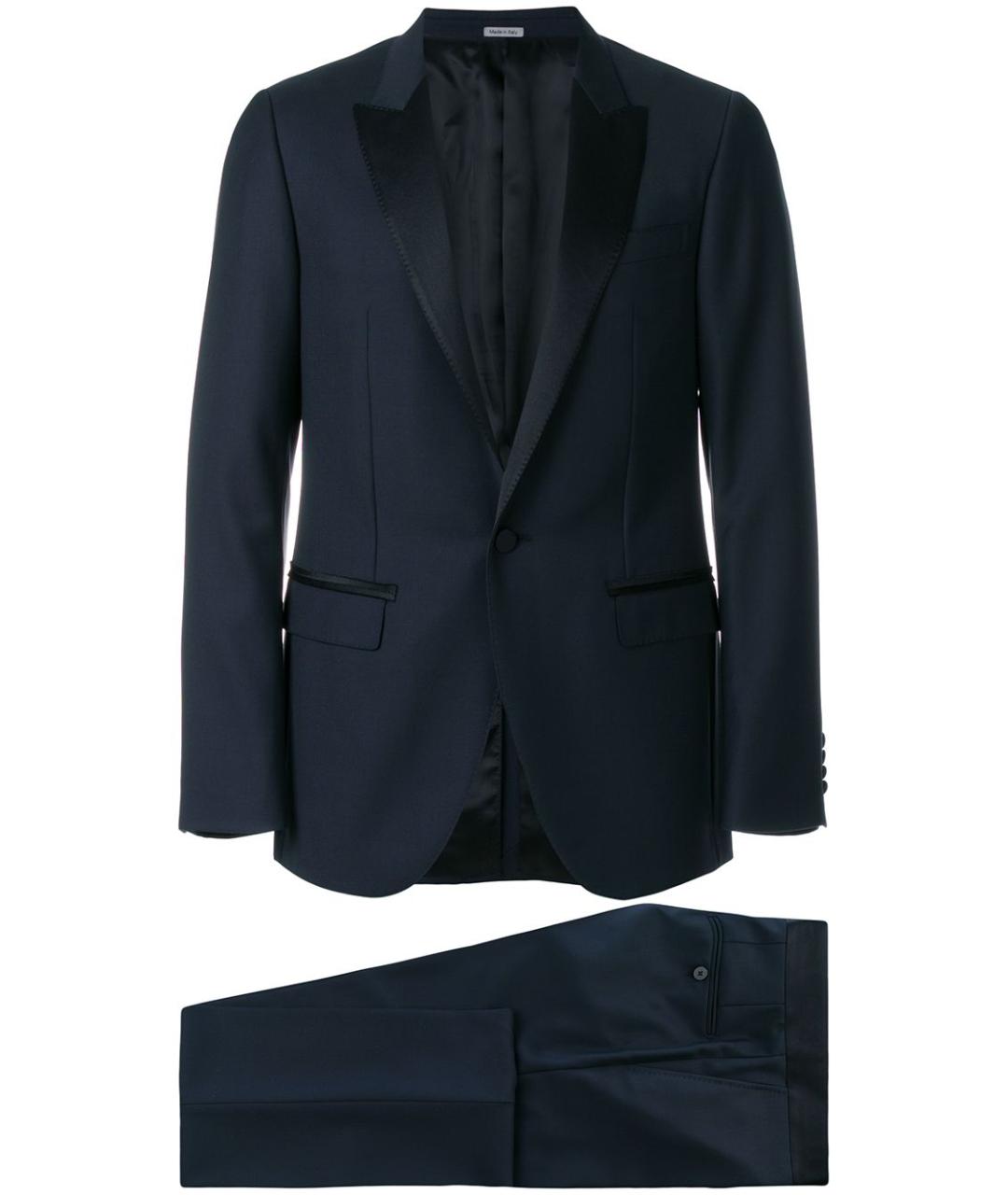 LANVIN Темно-синий классический костюм, фото 1