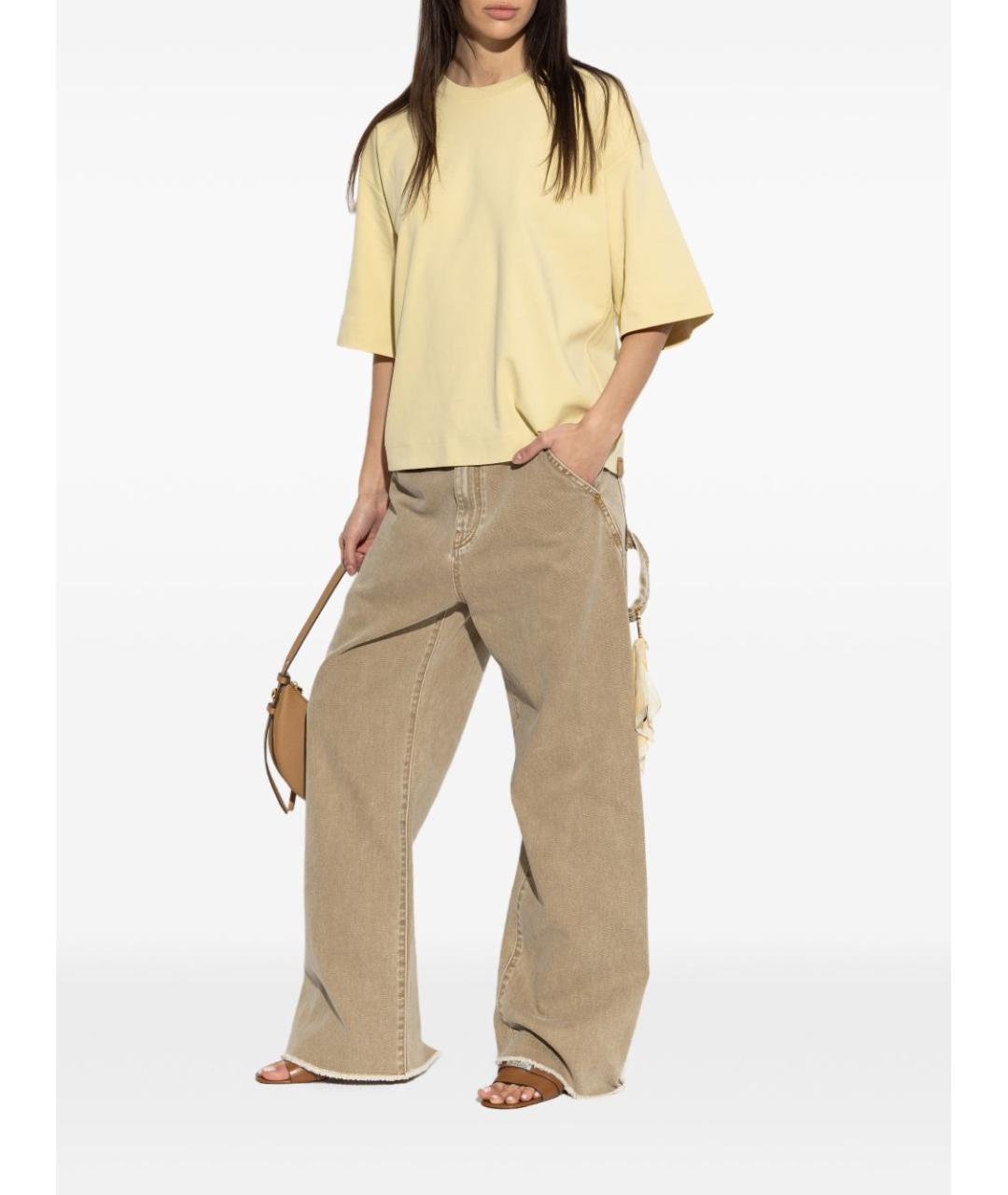 DARKPARK Бежевая хлопковая футболка, фото 5