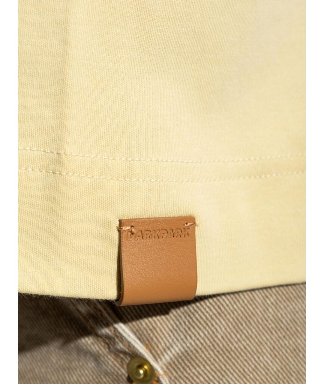 DARKPARK Бежевая хлопковая футболка, фото 4