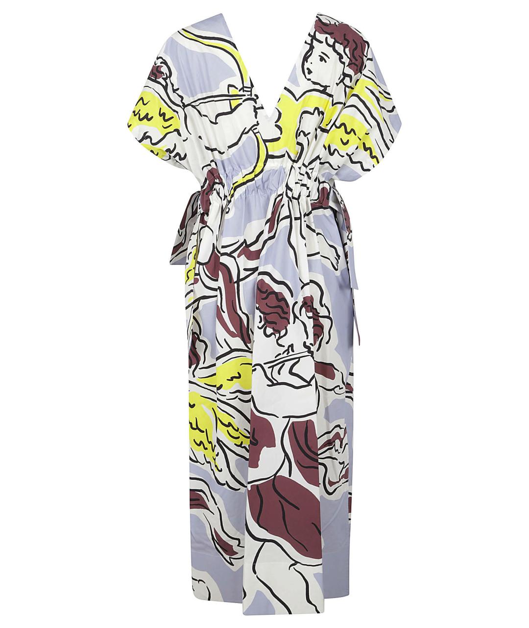 TORY BURCH Мульти хлопковое повседневное платье, фото 3