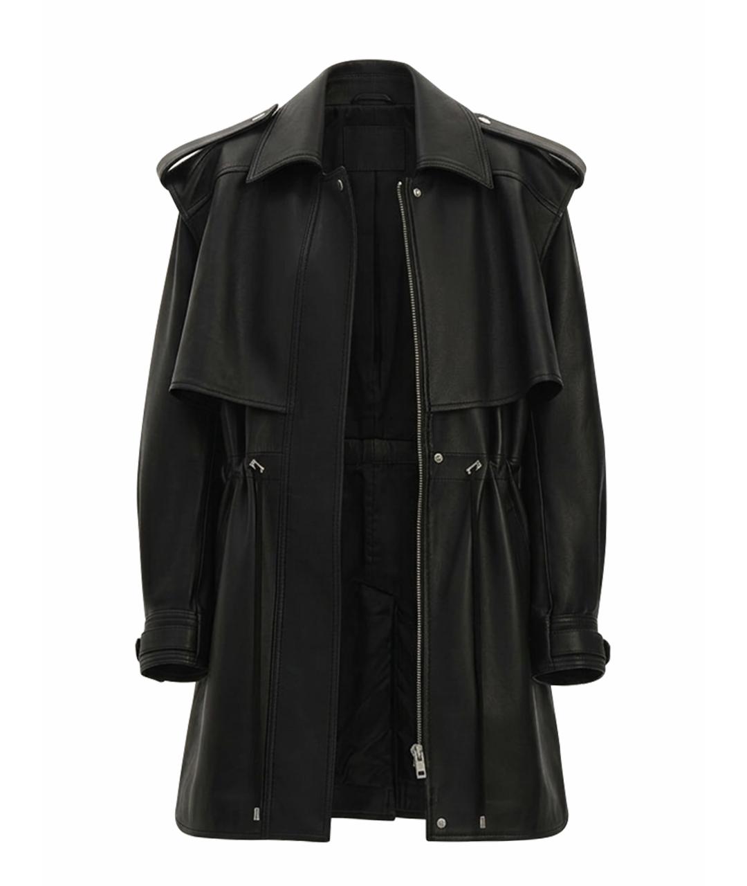 BATS Черная кожаная парка, фото 1