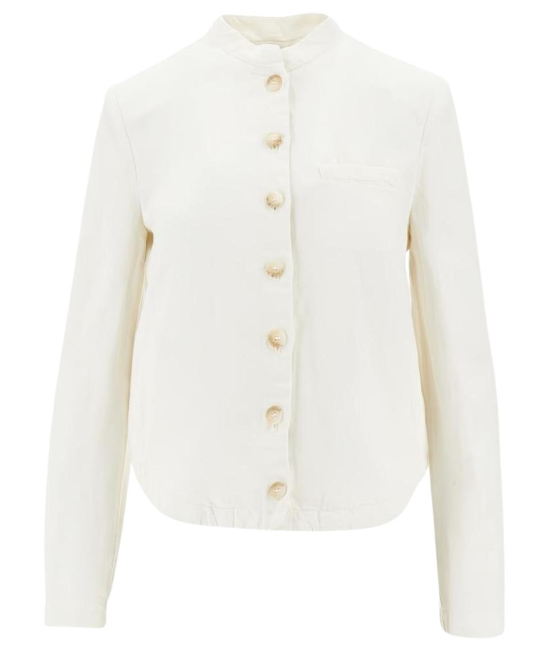 EMPORIO ARMANI Бежевая льняная куртка, фото 1