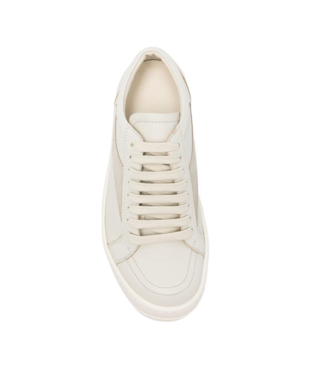 RICK OWENS Белые кожаные кеды, фото 4