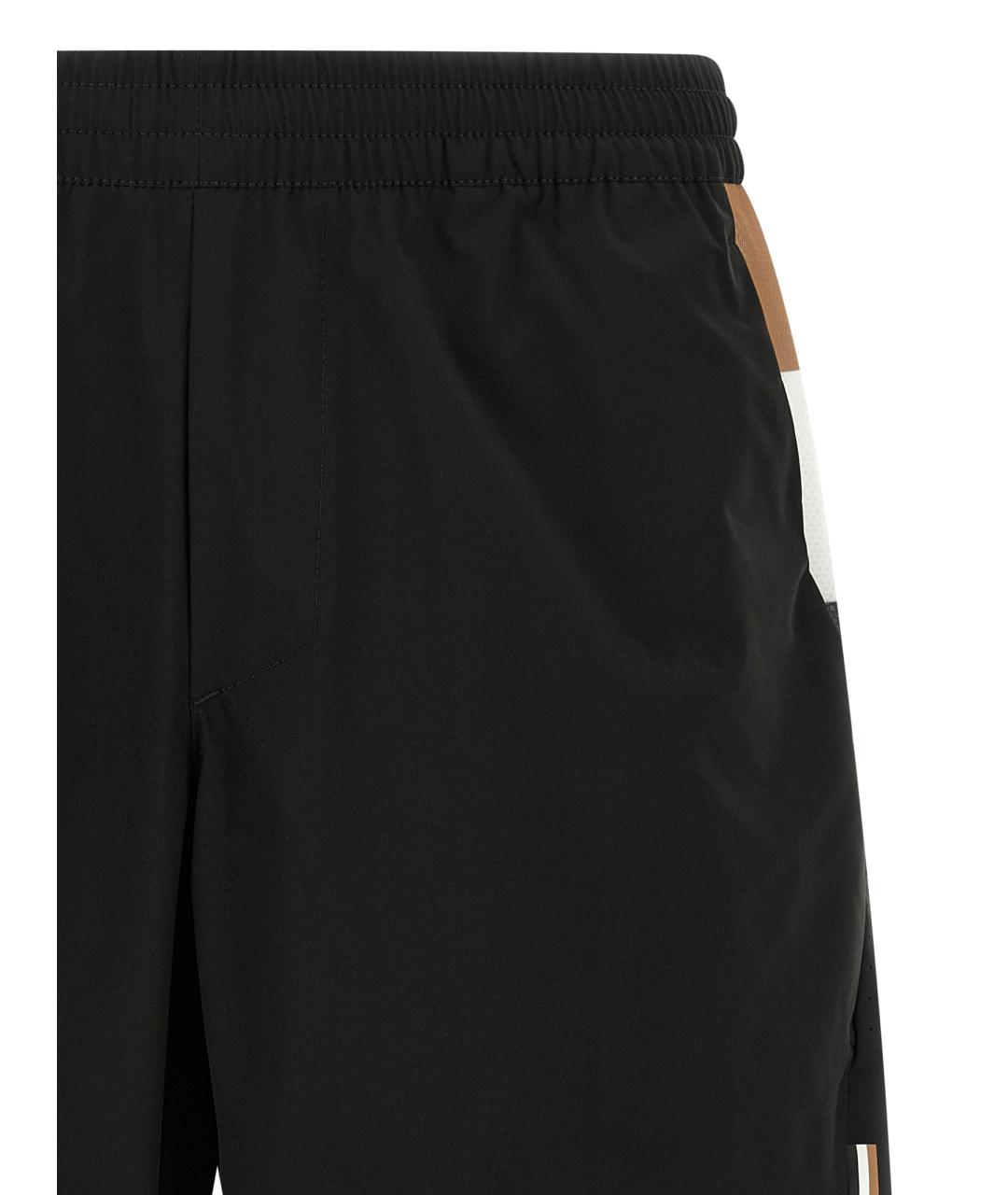 HUGO BOSS Черные хлопко-эластановые шорты, фото 3