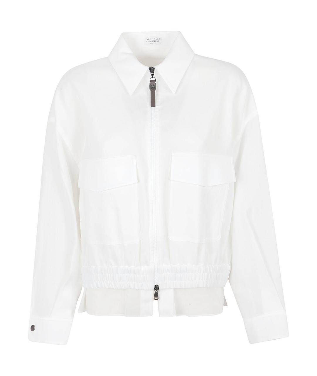 BRUNELLO CUCINELLI Белая хлопковая куртка, фото 1