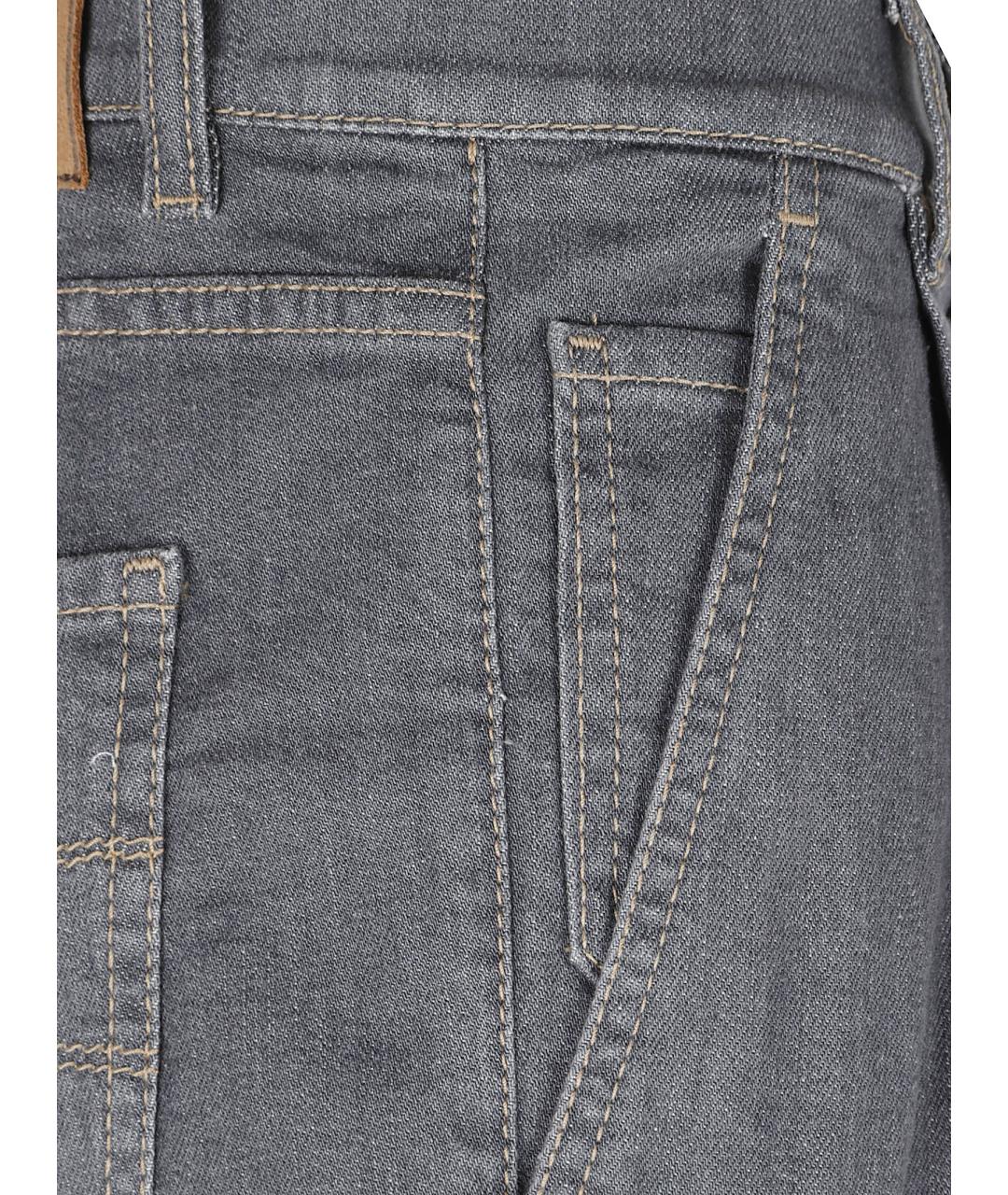 BRUNELLO CUCINELLI Серые хлопковые джинсы скинни, фото 2