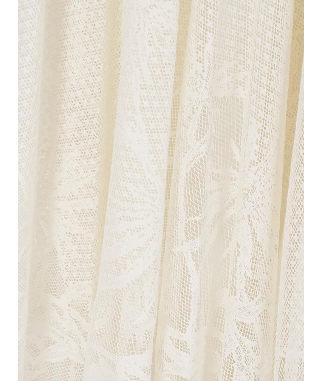 FABIANA FILIPPI Белая хлопко-эластановая юбка миди, фото 2