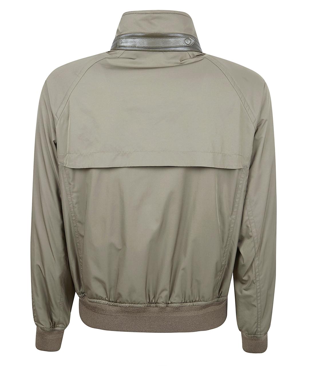 TOM FORD Зеленая полиэстеровая куртка, фото 2