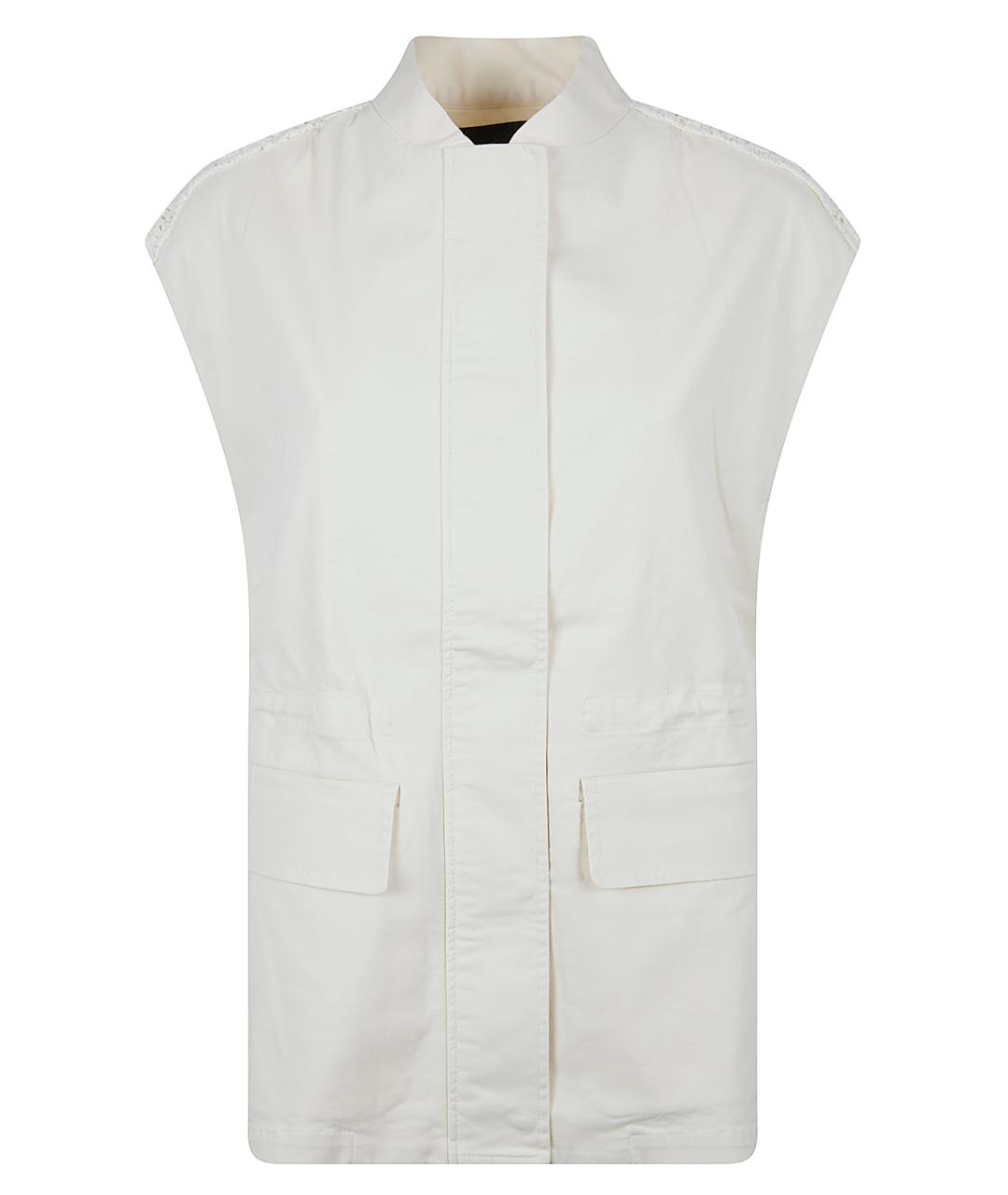 FABIANA FILIPPI Белый хлопковый жилет, фото 1