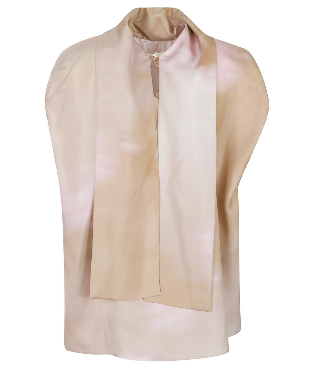 FABIANA FILIPPI Бежевая шелковая блузы, фото 1