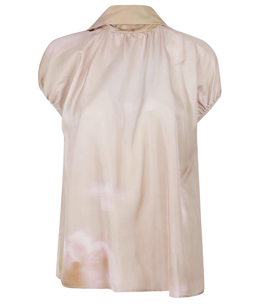 FABIANA FILIPPI Бежевая шелковая блузы, фото 3