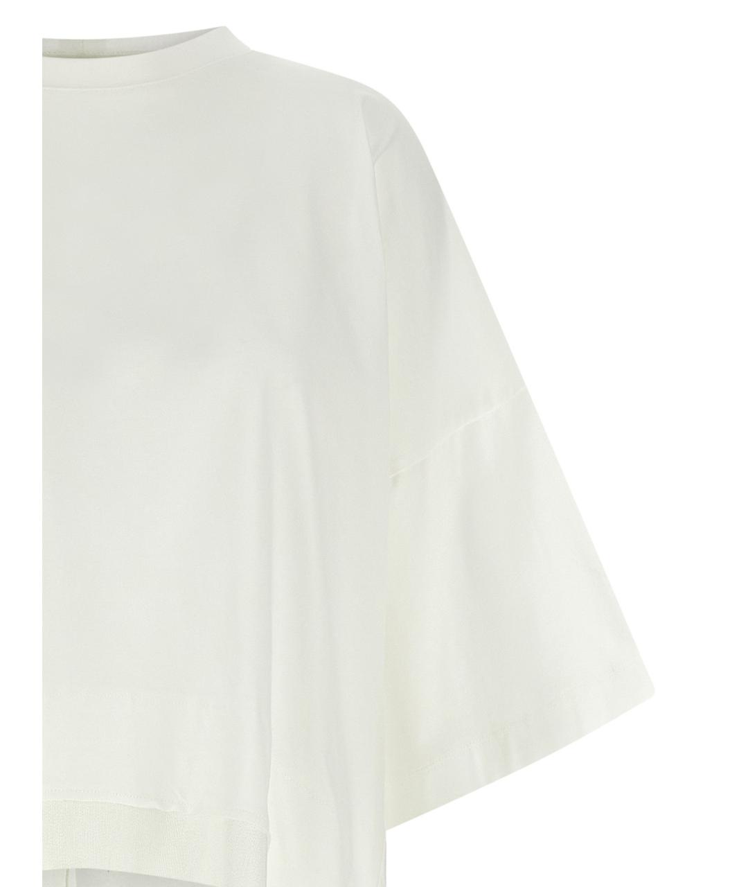 DI.LA3 PARI' Белая хлопковая футболка, фото 3