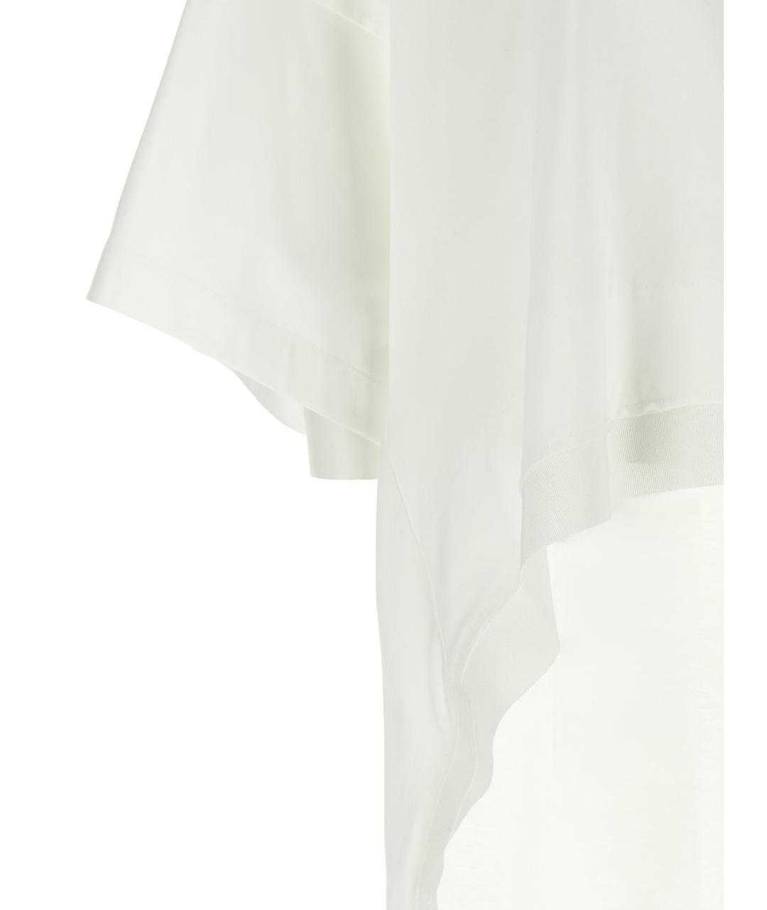 DI.LA3 PARI' Белая хлопковая футболка, фото 4