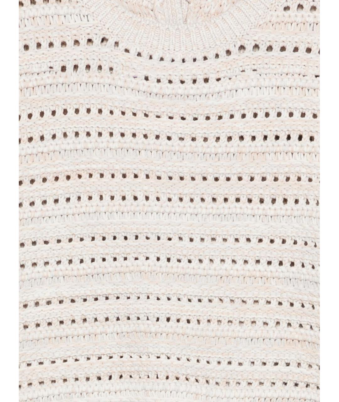 EMPORIO ARMANI Бежевый полиамидовый джемпер / свитер, фото 3