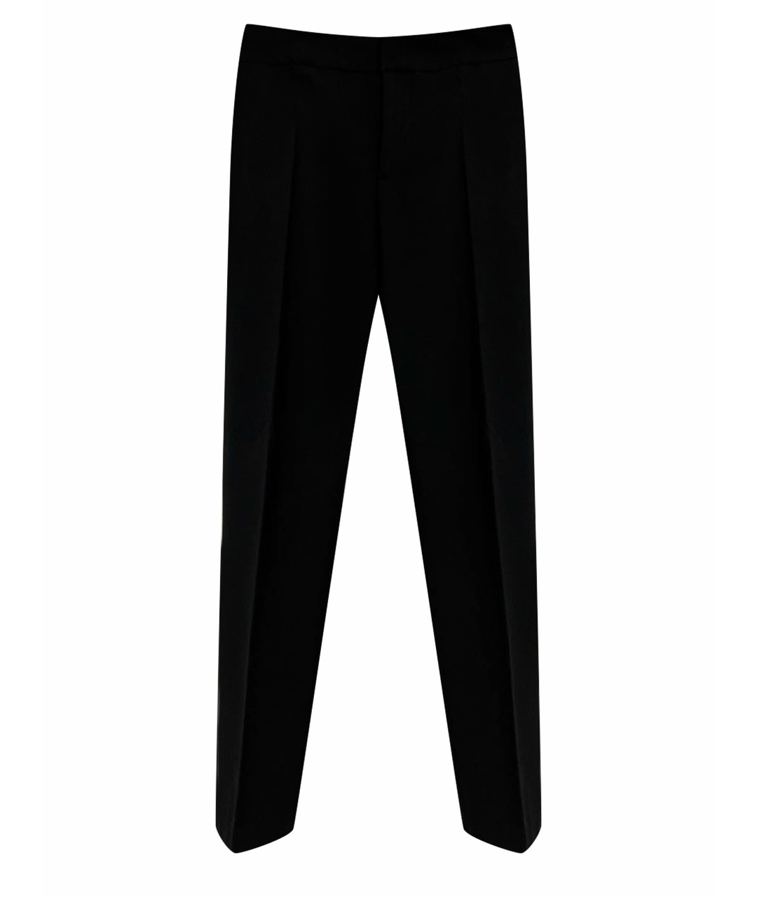 RED VALENTINO Черные вискозные прямые брюки, фото 1