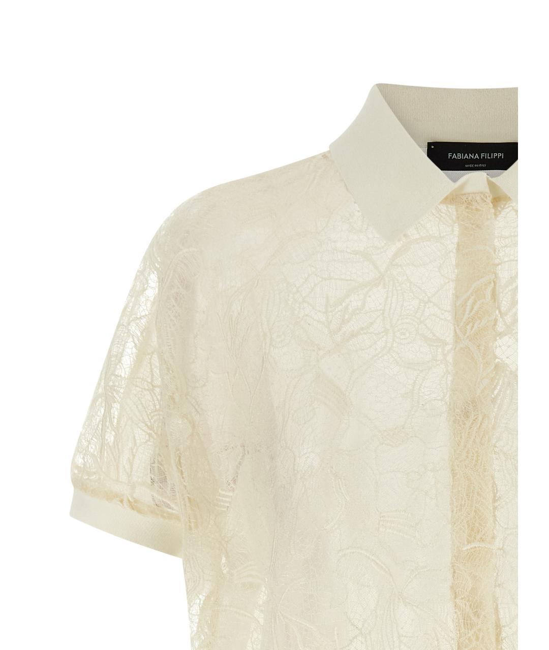 FABIANA FILIPPI Бежевый шелковый кардиган, фото 3