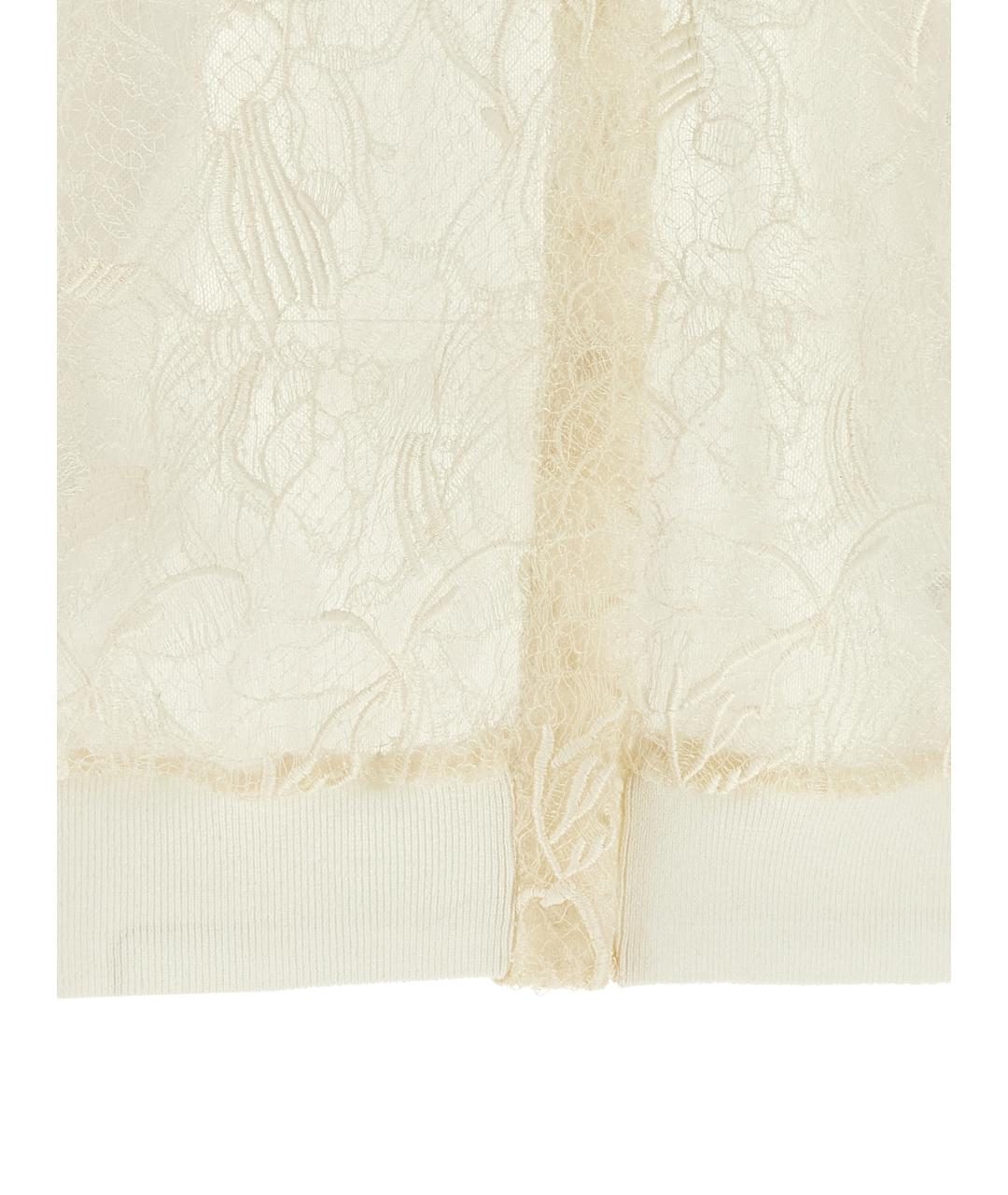 FABIANA FILIPPI Бежевый шелковый кардиган, фото 4