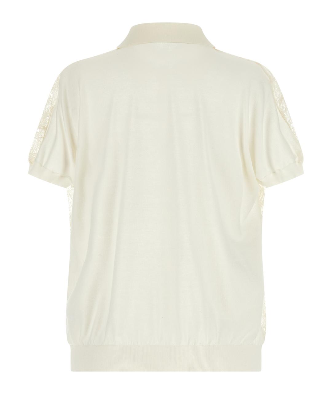 FABIANA FILIPPI Бежевый шелковый кардиган, фото 2