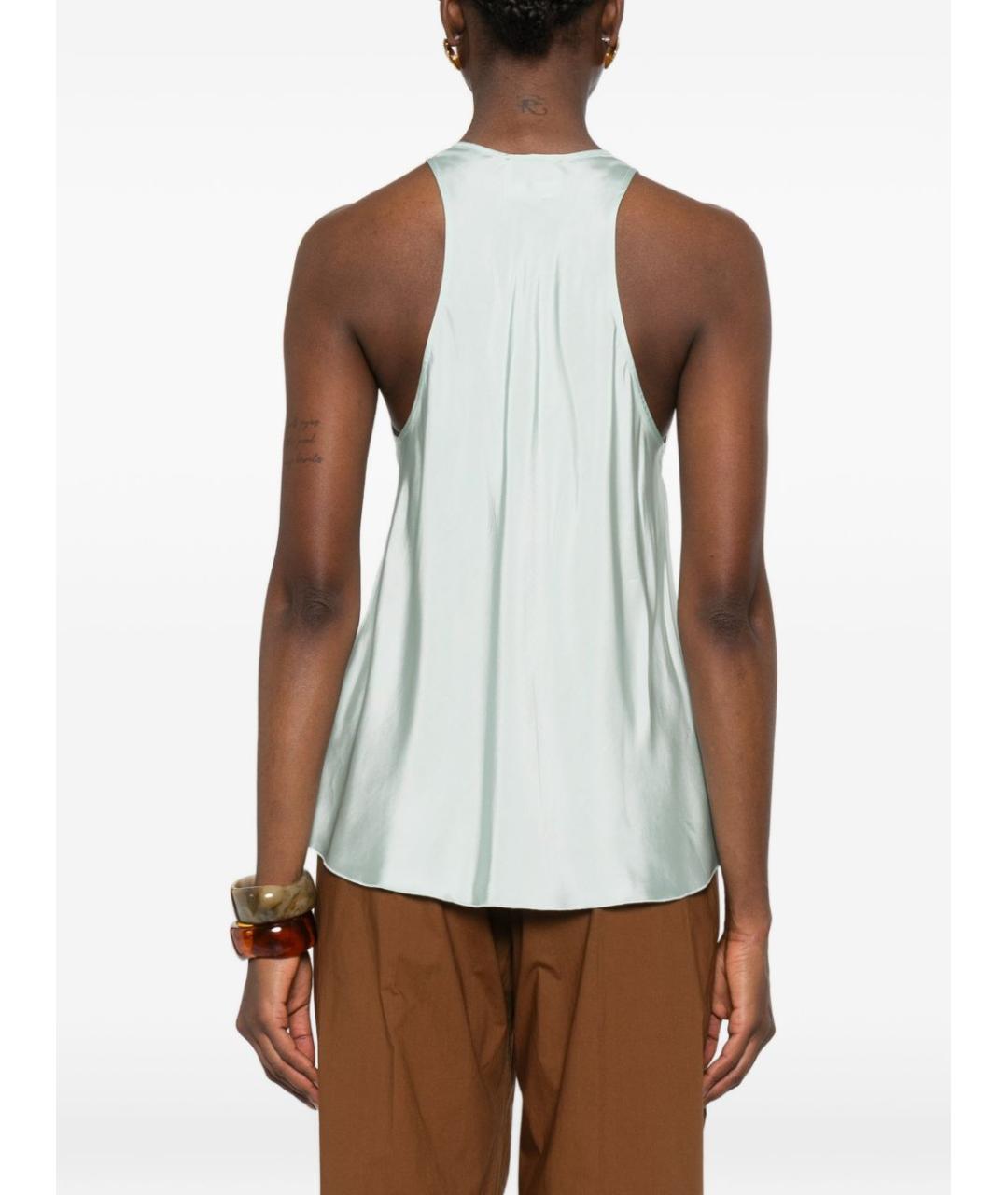 FORTE FORTE Голубая вискозная майка, фото 4