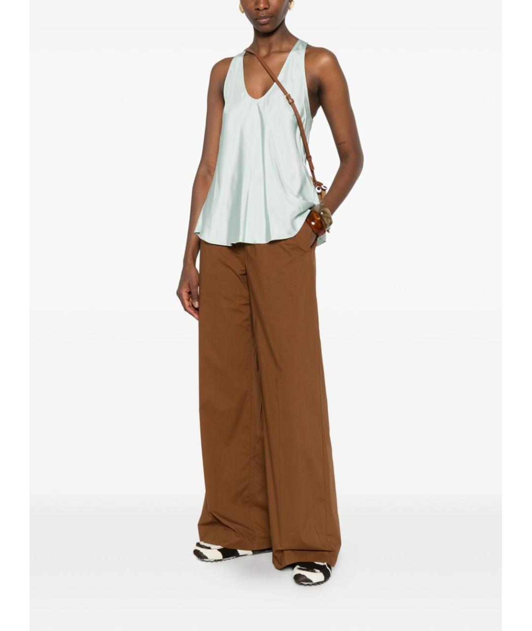 FORTE FORTE Голубая вискозная майка, фото 3