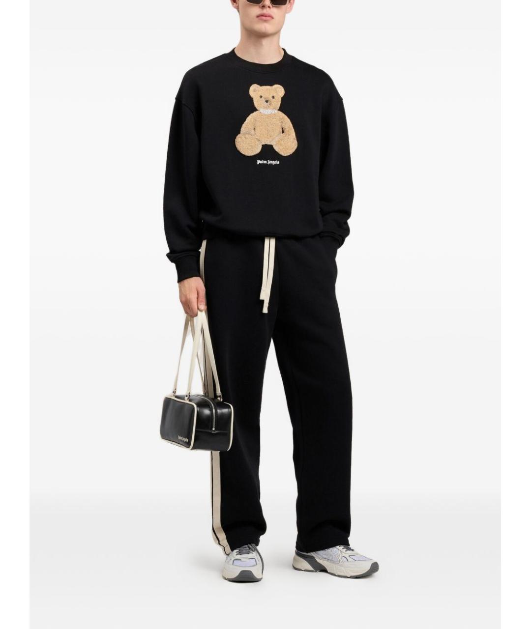 PALM ANGELS Черный хлопковый джемпер / свитер, фото 2