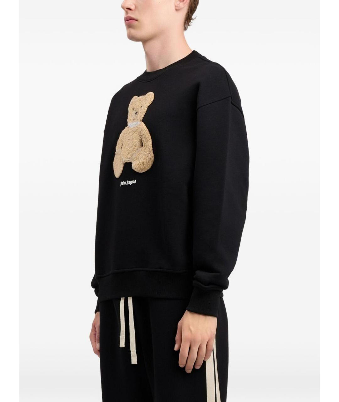 PALM ANGELS Черный хлопковый джемпер / свитер, фото 3