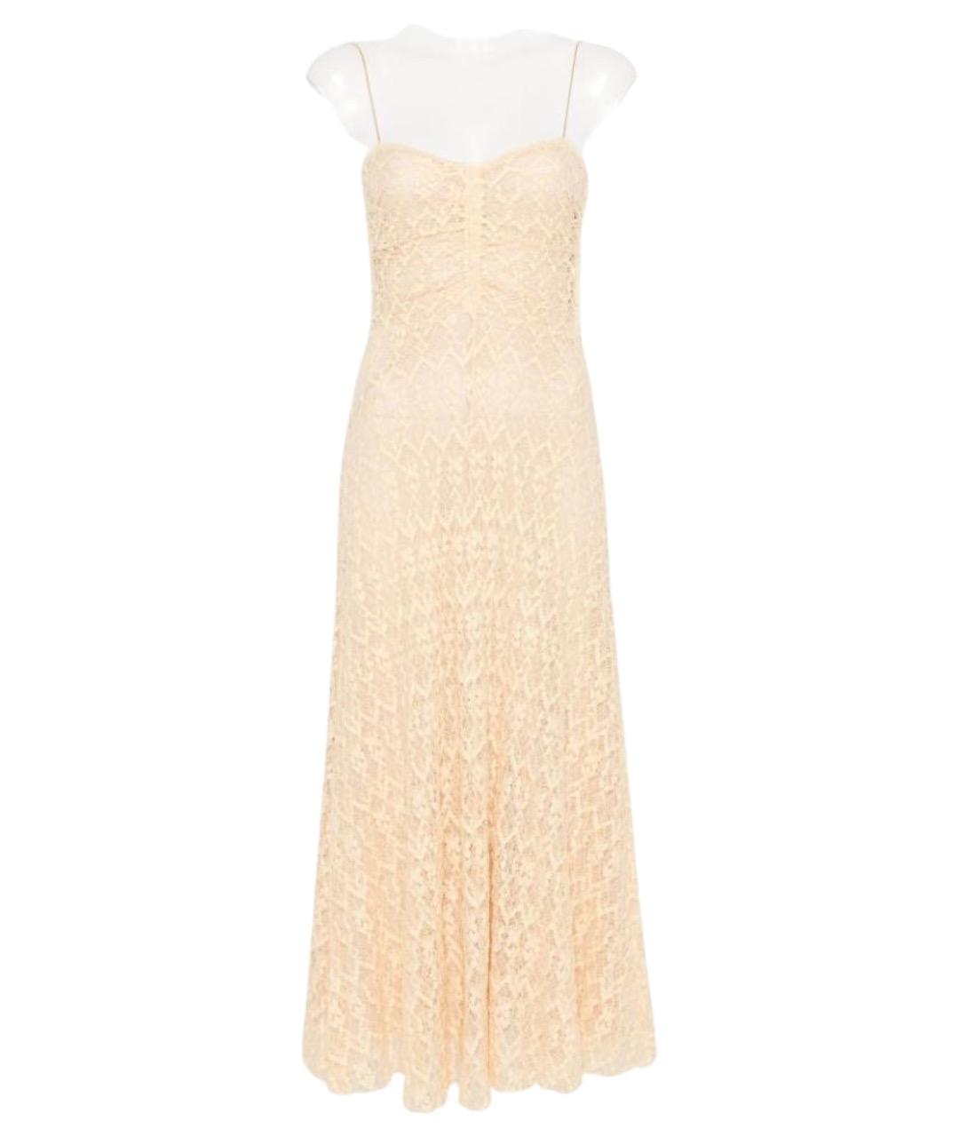 FORTE FORTE Бежевое хлопковое повседневное платье, фото 1