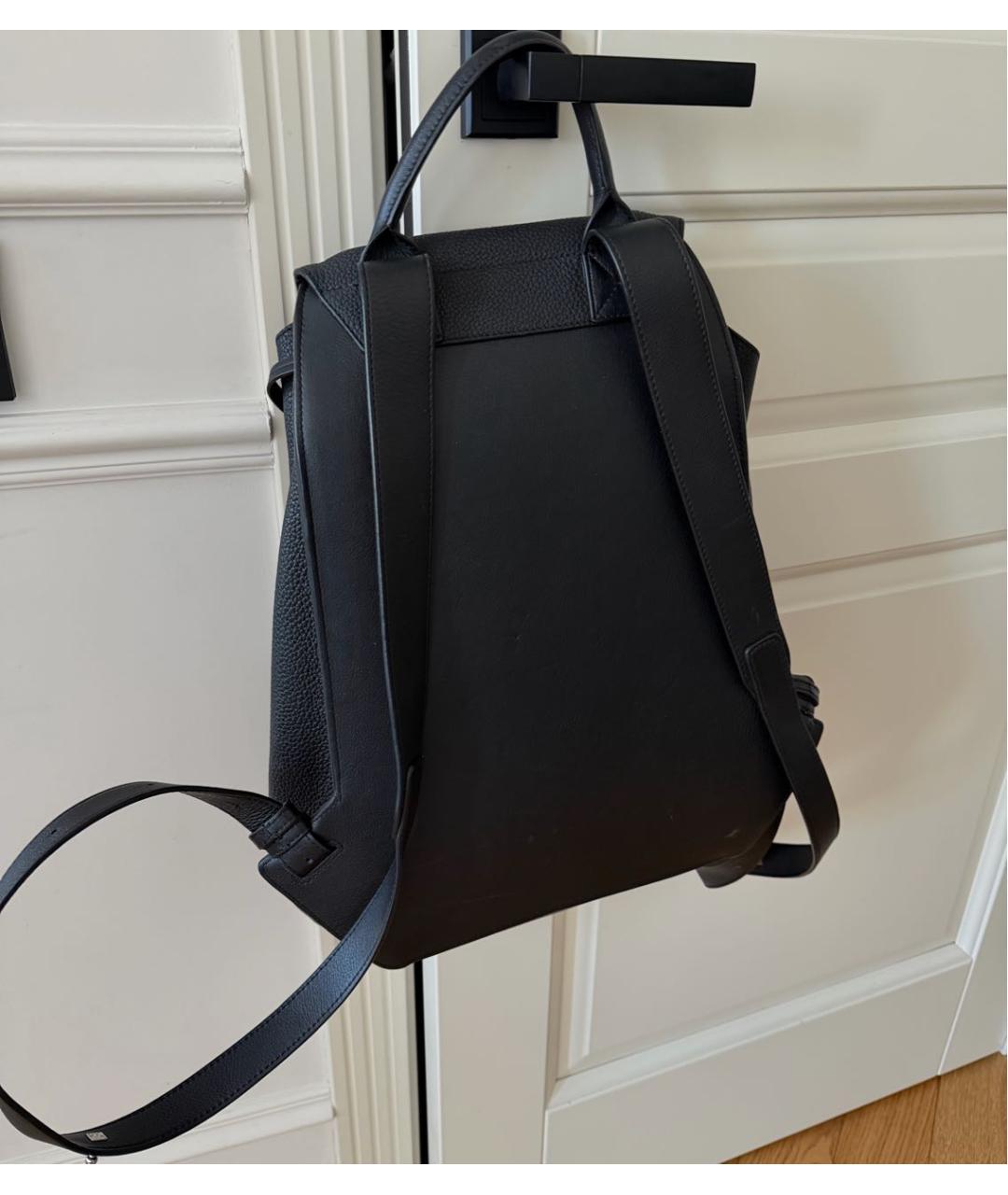 LOEWE Черный кожаный рюкзак, фото 4