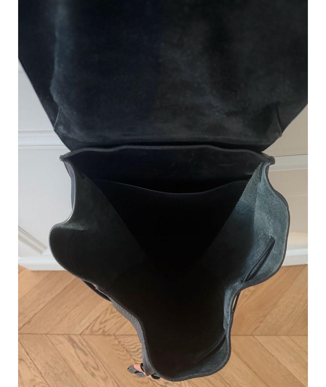 LOEWE Черный кожаный рюкзак, фото 5