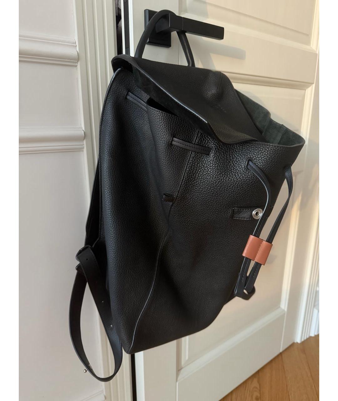 LOEWE Черный кожаный рюкзак, фото 3