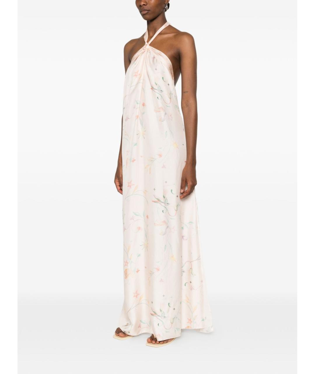 FORTE FORTE Розовое шелковое повседневное платье, фото 2