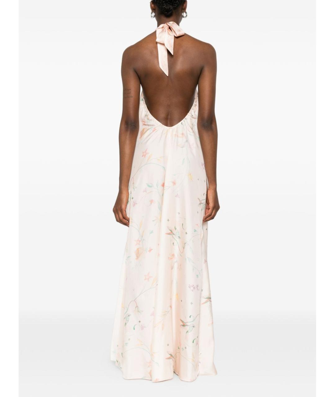 FORTE FORTE Розовое шелковое повседневное платье, фото 3