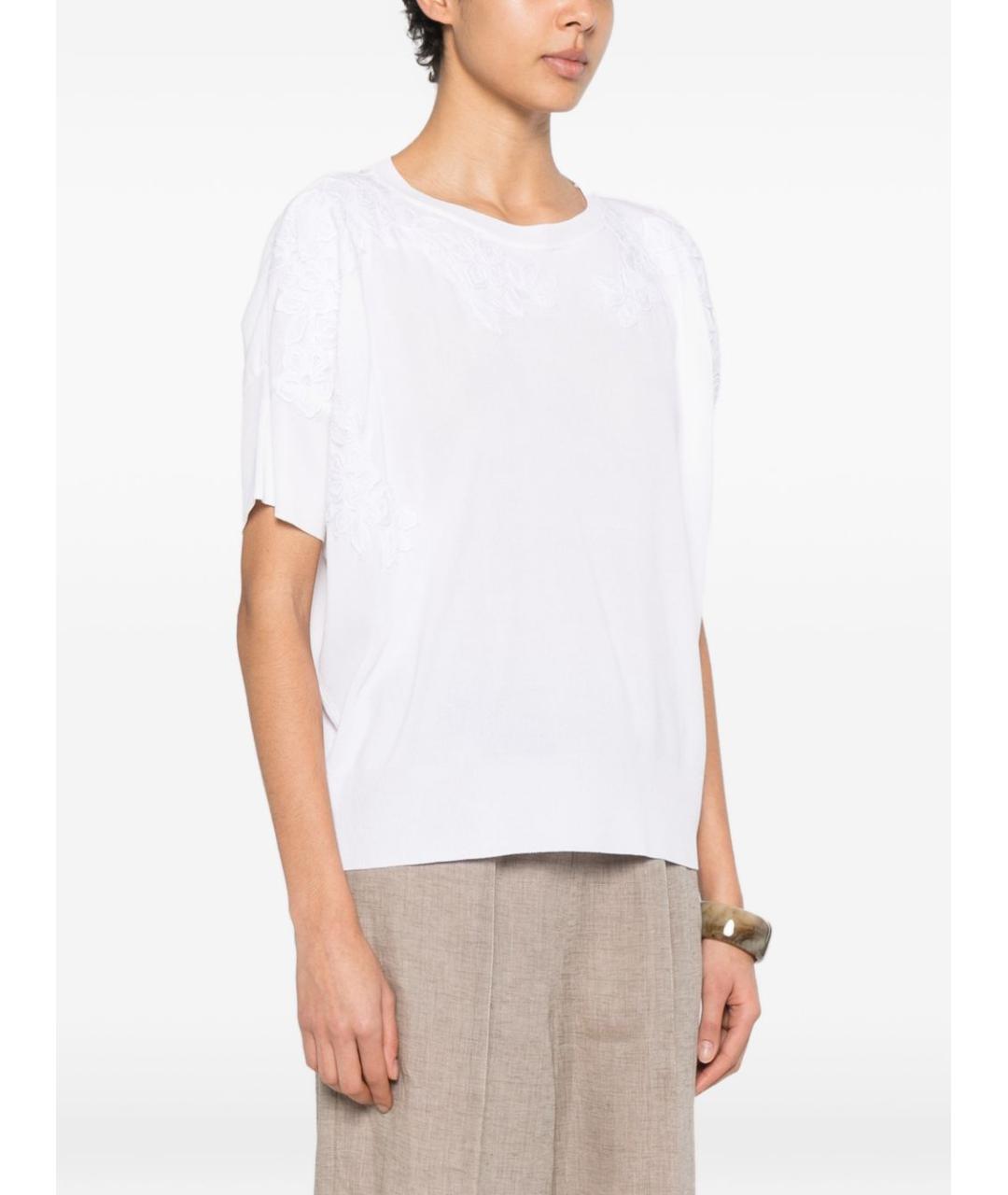 ERMANNO FIRENZE Белый джемпер / свитер, фото 4