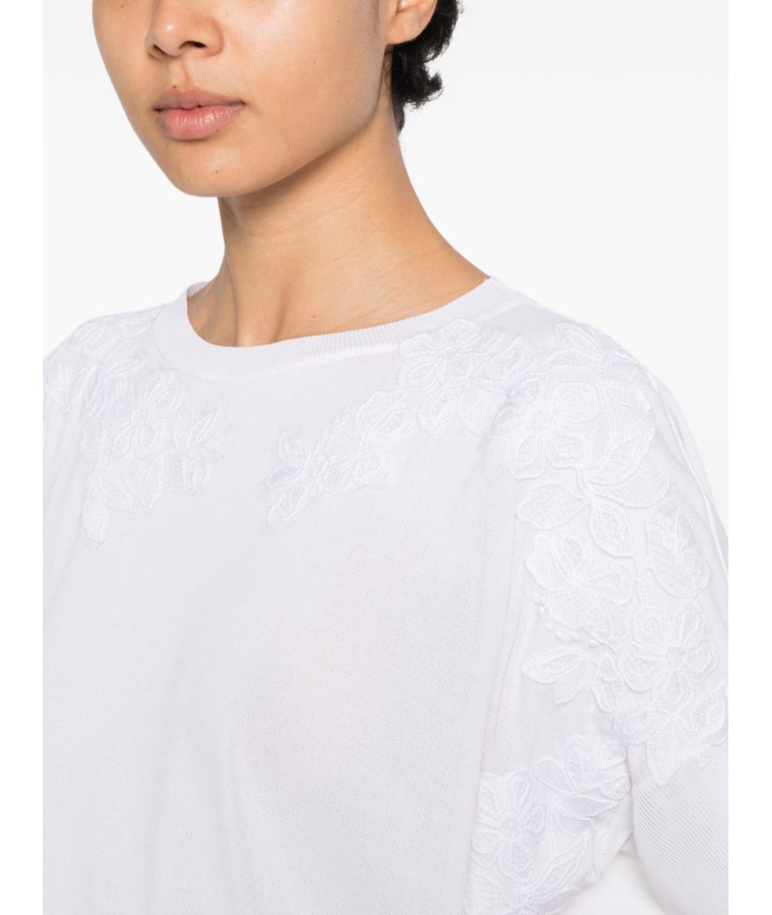 ERMANNO FIRENZE Белый джемпер / свитер, фото 2