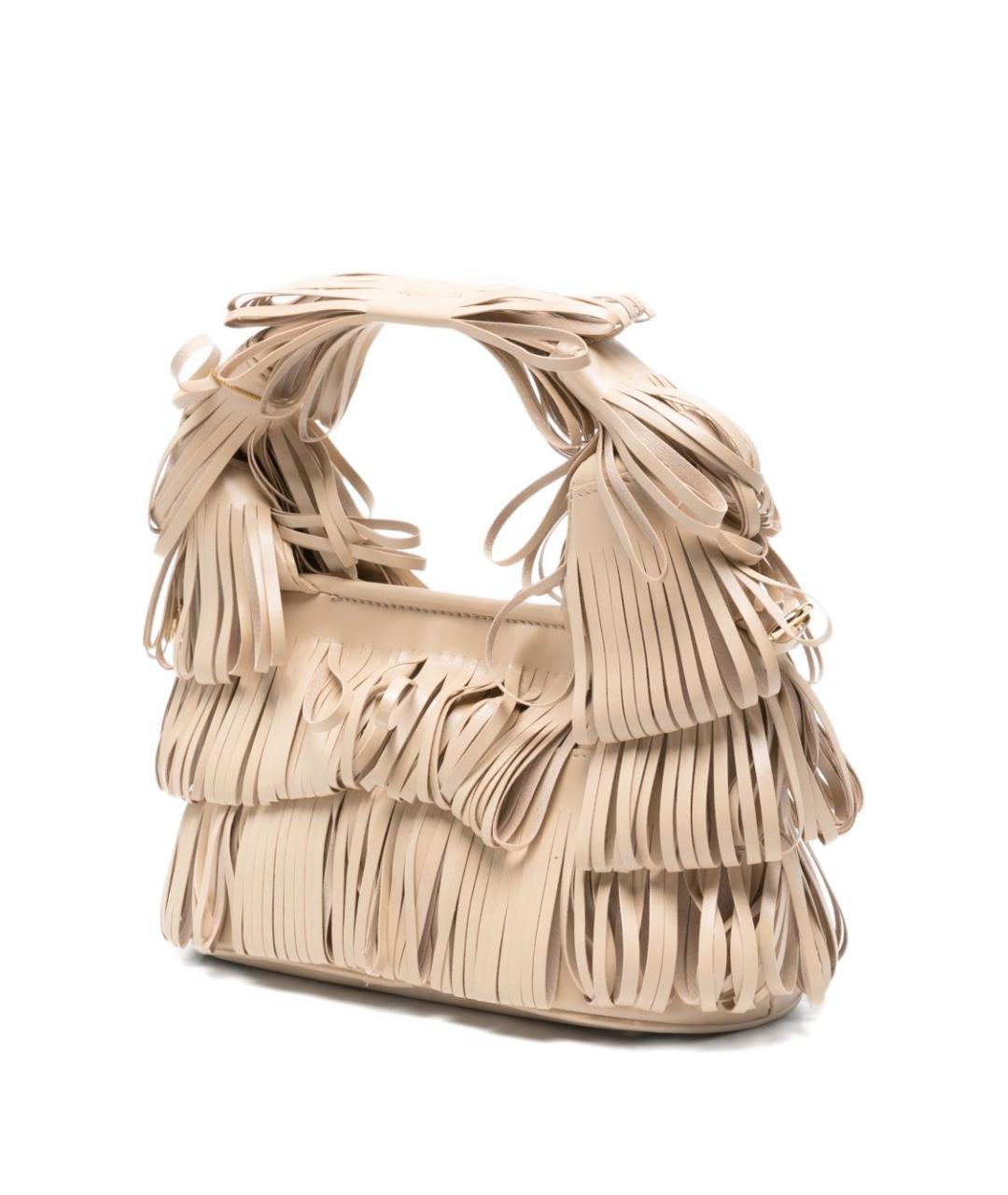 LA MILANESA Бежевая сумка с короткими ручками, фото 5