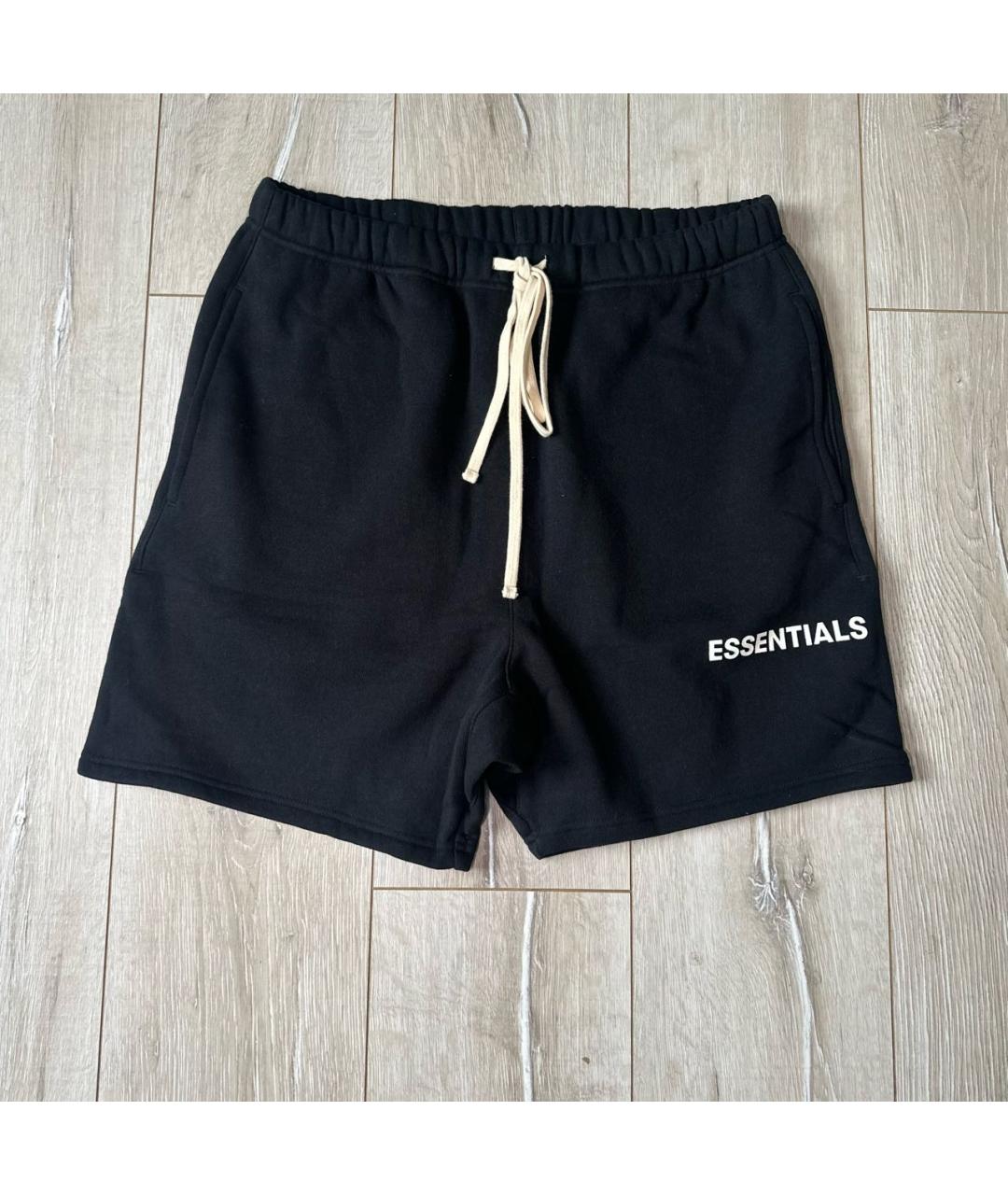 FEAR OF GOD ESSENTIALS Черные хлопковые шорты, фото 6