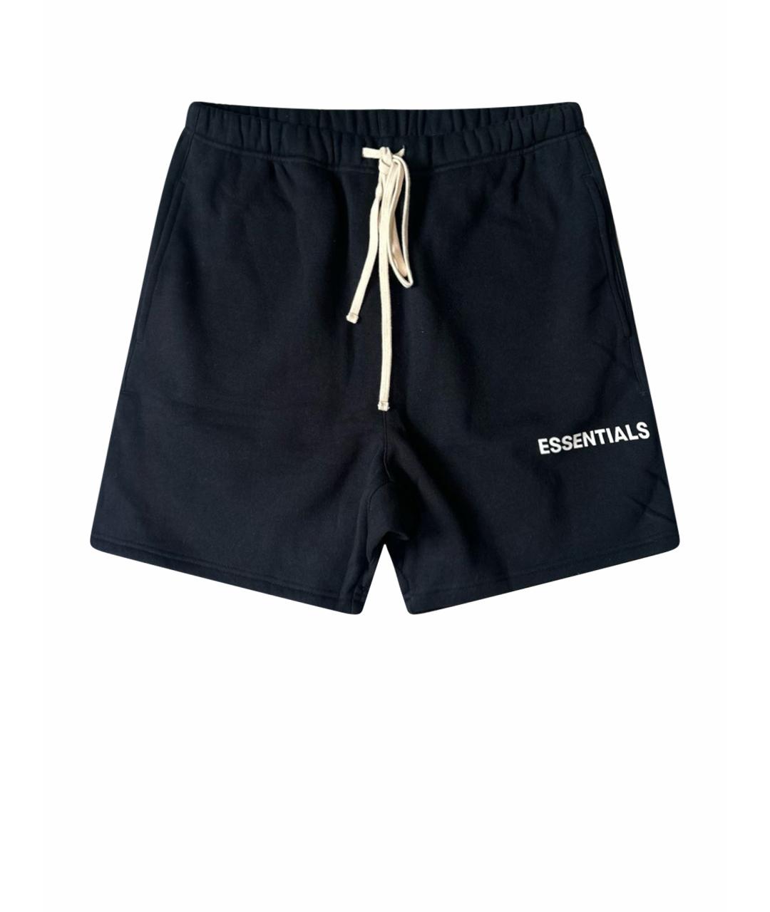 FEAR OF GOD ESSENTIALS Черные хлопковые шорты, фото 1