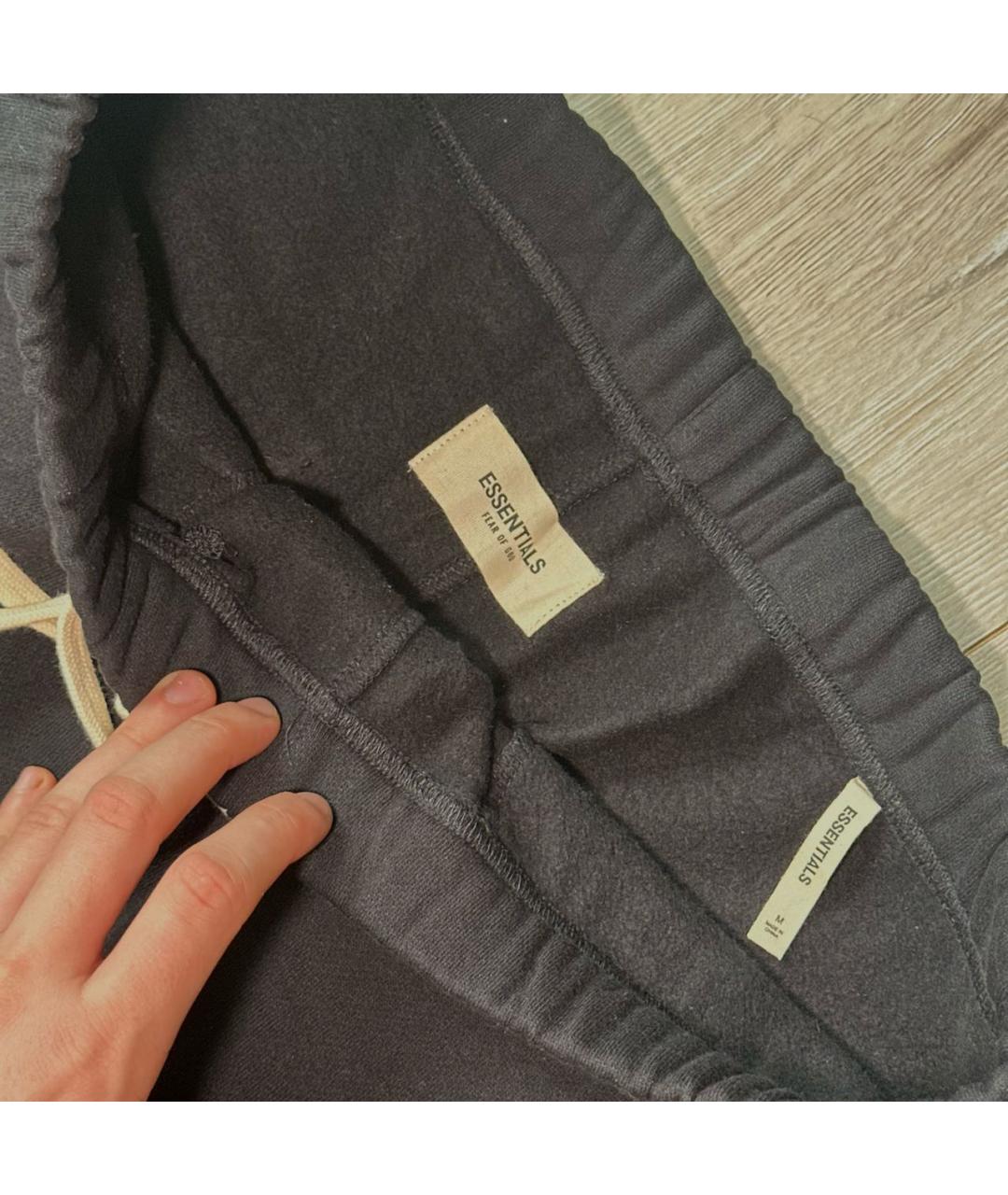 FEAR OF GOD ESSENTIALS Черные хлопковые шорты, фото 4