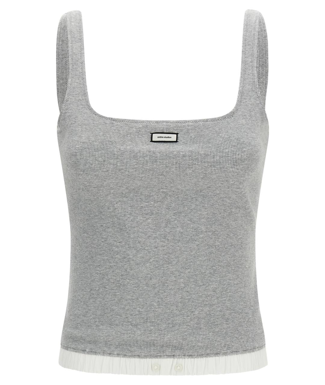 entire studios Серая хлопковая майка, фото 1