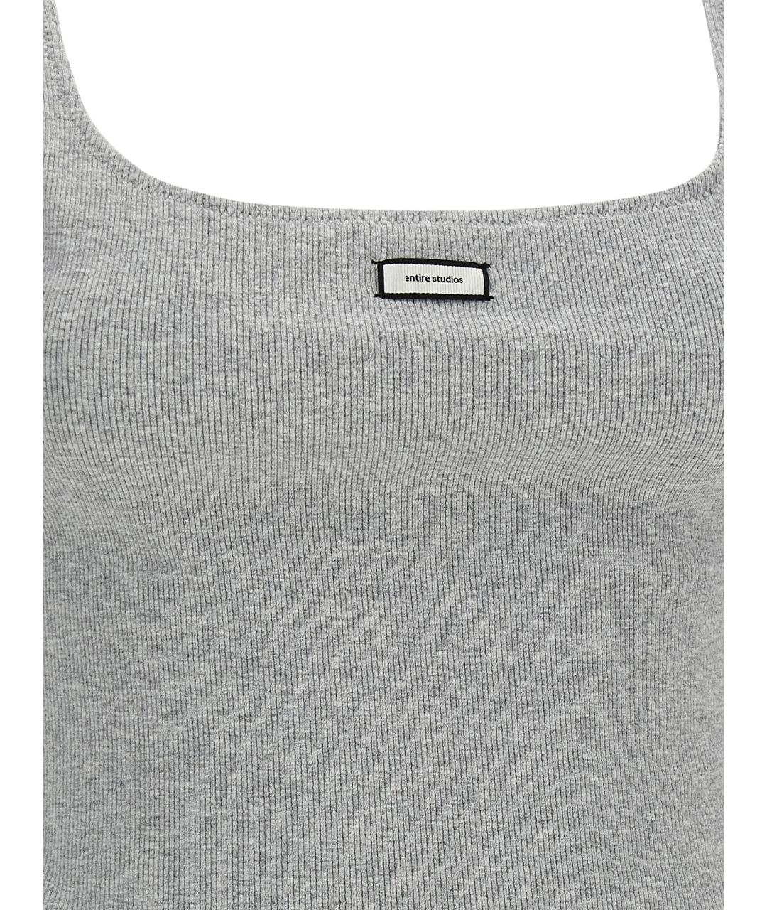 entire studios Серая хлопковая майка, фото 4