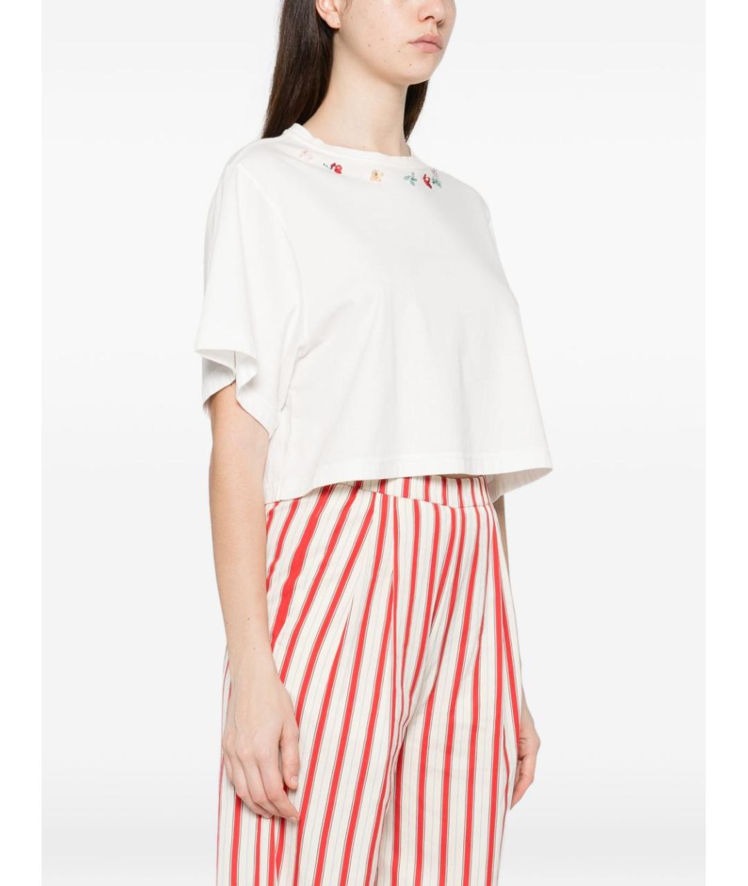 FORTE FORTE Белая хлопковая футболка, фото 2