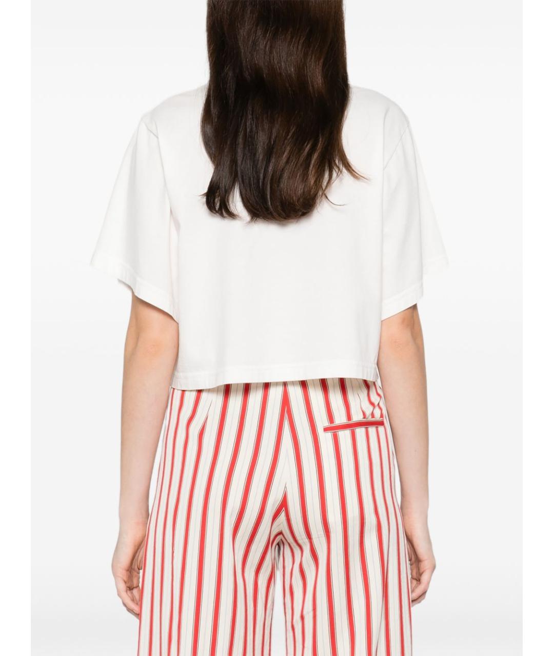 FORTE FORTE Белая хлопковая футболка, фото 5