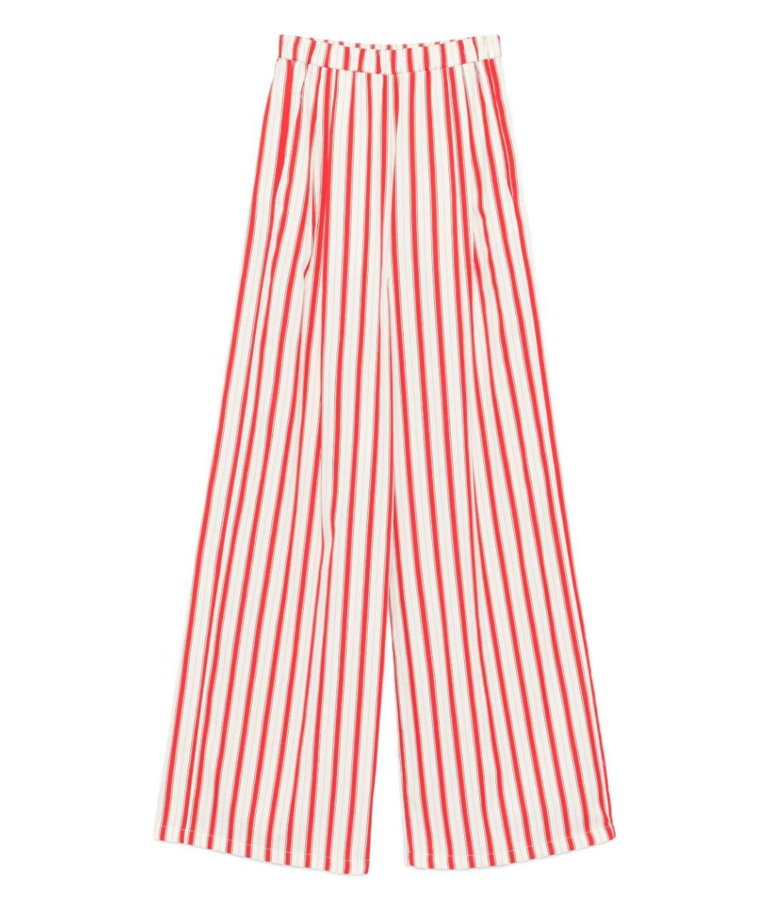 FORTE FORTE Красные хлопковые прямые брюки, фото 1