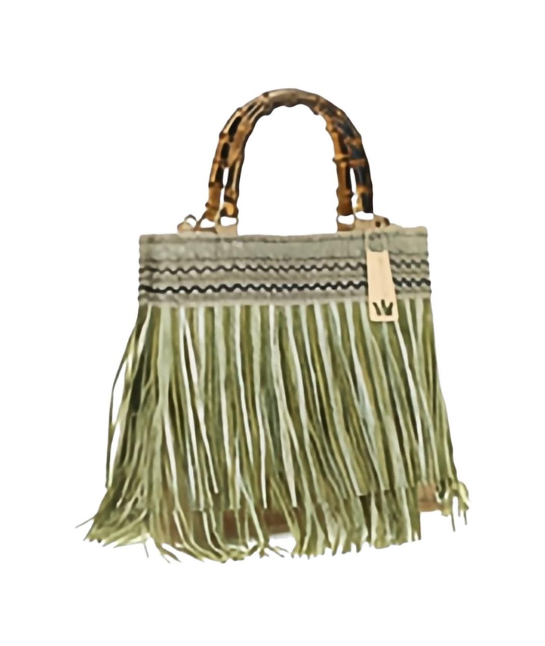 LA MILANESA Зеленая сумка тоут, фото 6