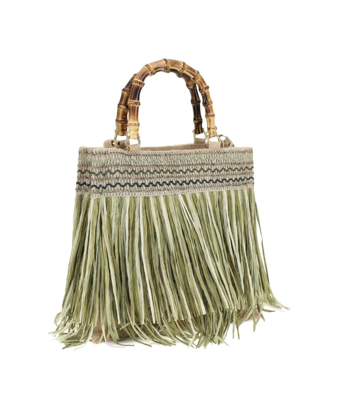 LA MILANESA Зеленая сумка тоут, фото 5