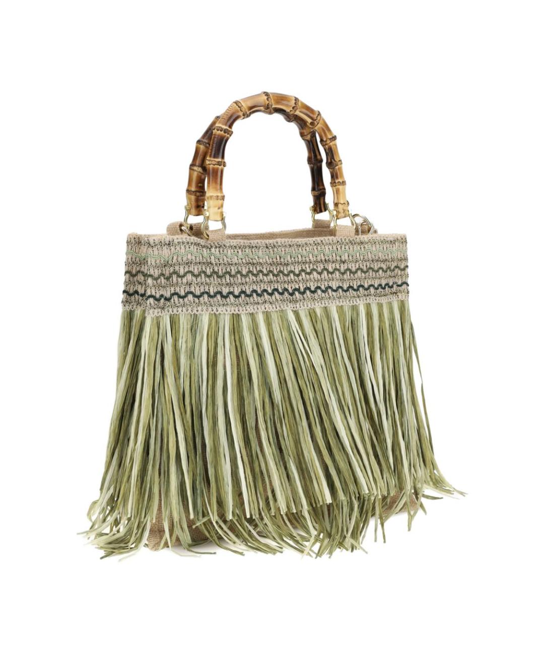 LA MILANESA Зеленая сумка тоут, фото 7