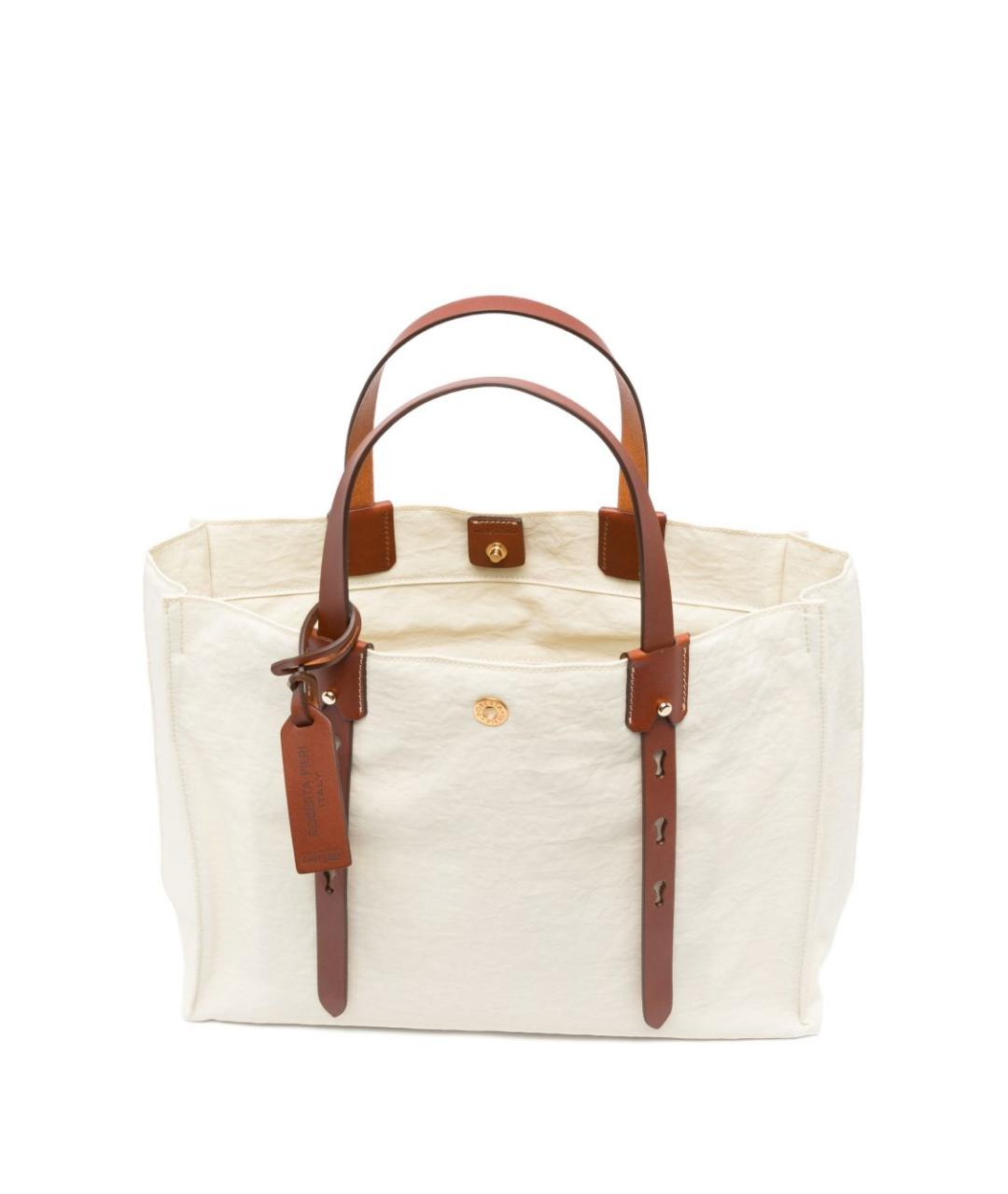 ROBERTA PIERI Белая сумка тоут, фото 5