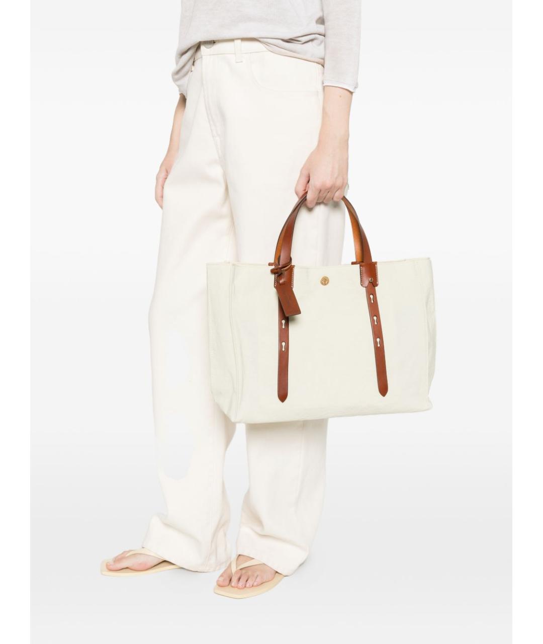 ROBERTA PIERI Белая сумка тоут, фото 3