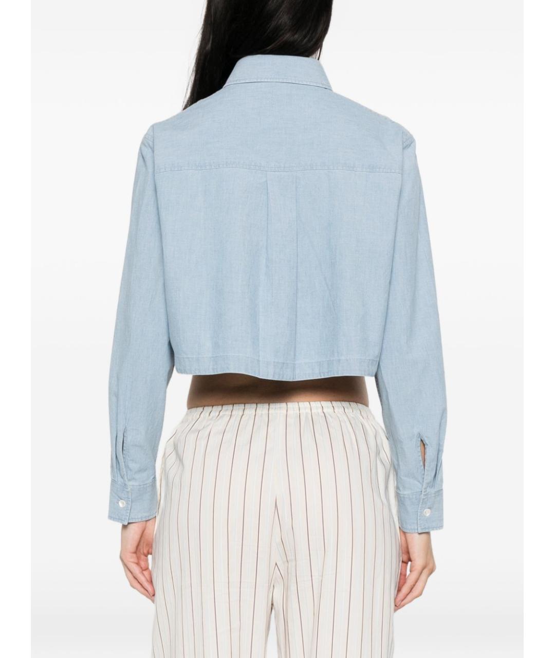 MAISON KITSUNE Голубая рубашка, фото 3